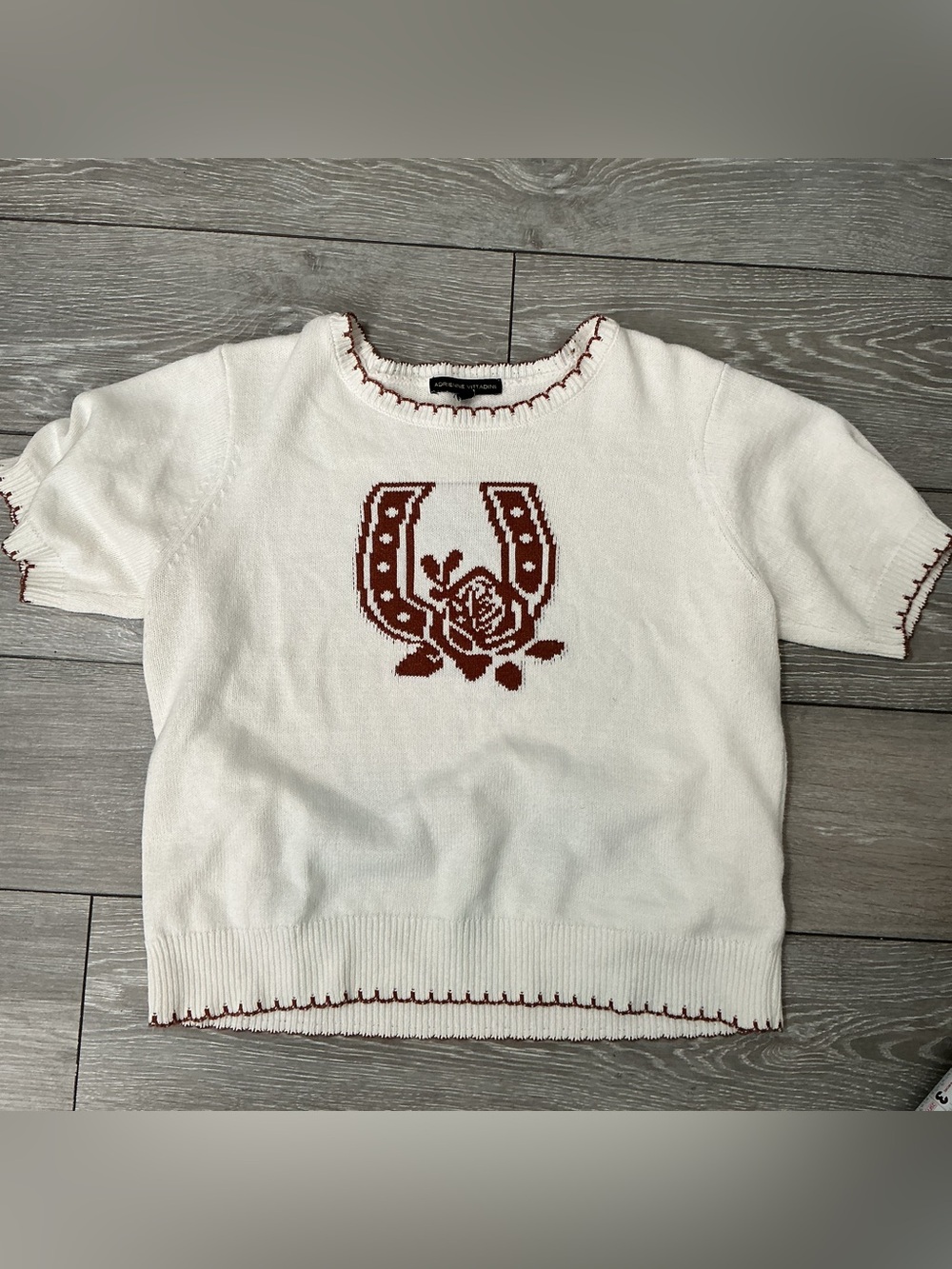 Adrienne Vittadini Knit Horseshoe Pullover XL